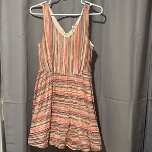 Striped patterned dress